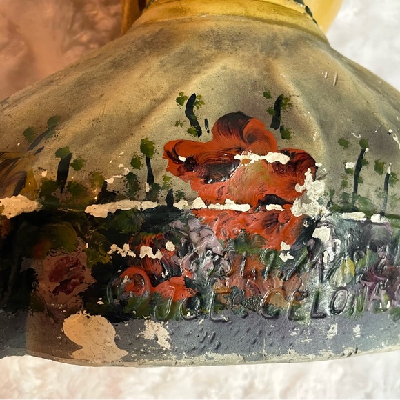 1923 Joe Celona Chalkware Bust of Beautiful Asian Woman 9.5X8 - Picture 9 of 10